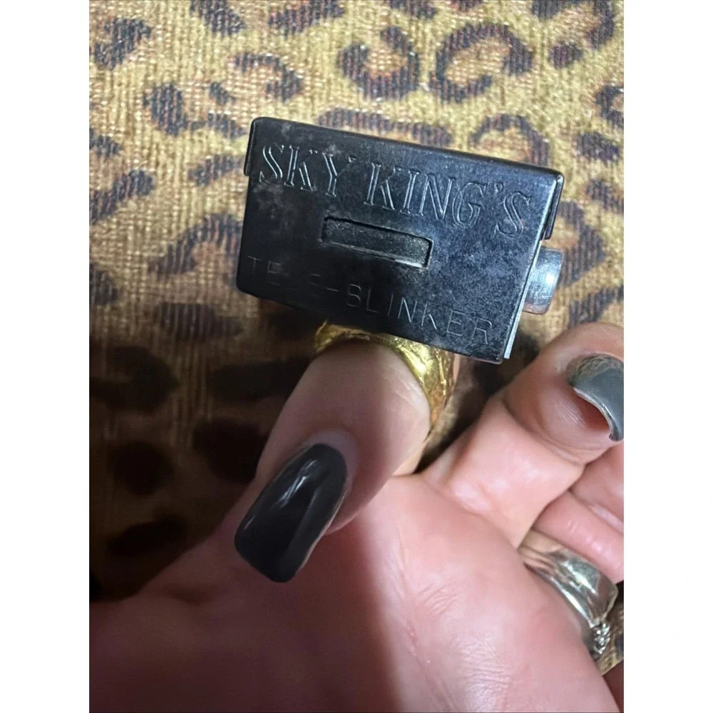 Vtg 40s Peter Pan Radio Sky King Tele Blinker Premium Secret Code Ring